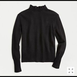 JCrew ruffle neck sweater